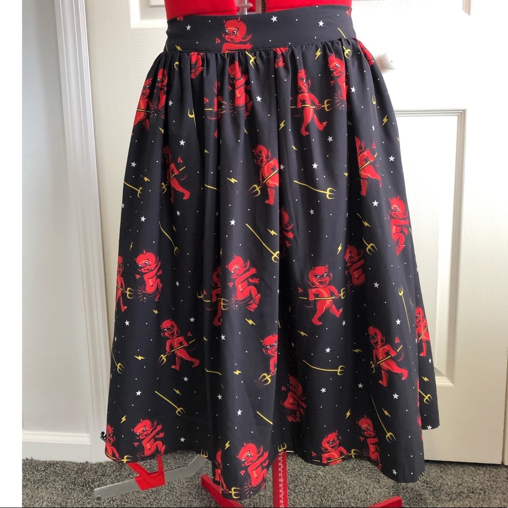 Sourpuss Hot Stuff Devil Skirt